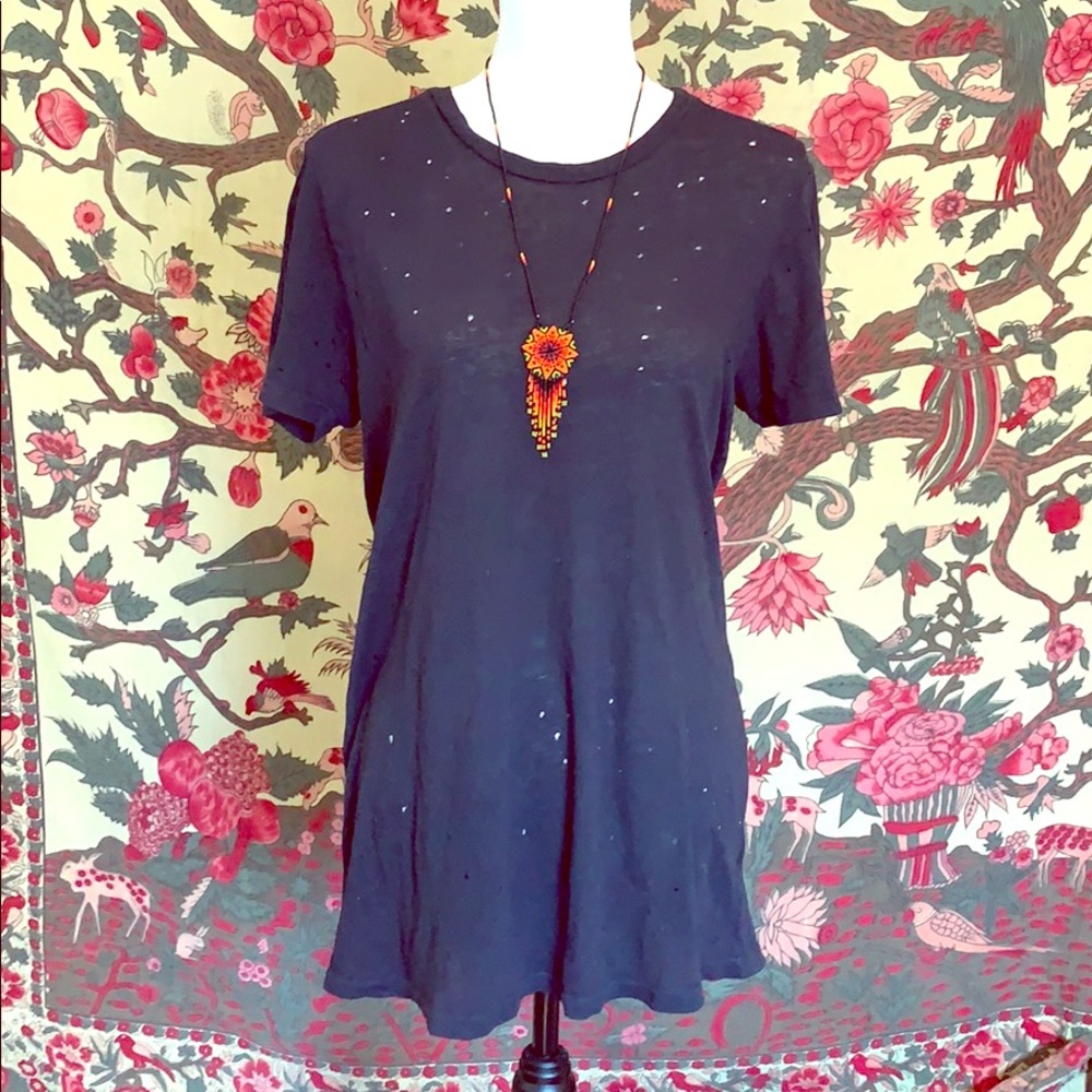 Truly Madly Deeply Super Thin Distressed Tee